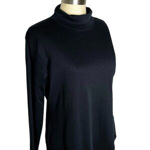 Spirit of the Andes Top Womens Size XL Black Turtleneck Long Sleeve Stretch